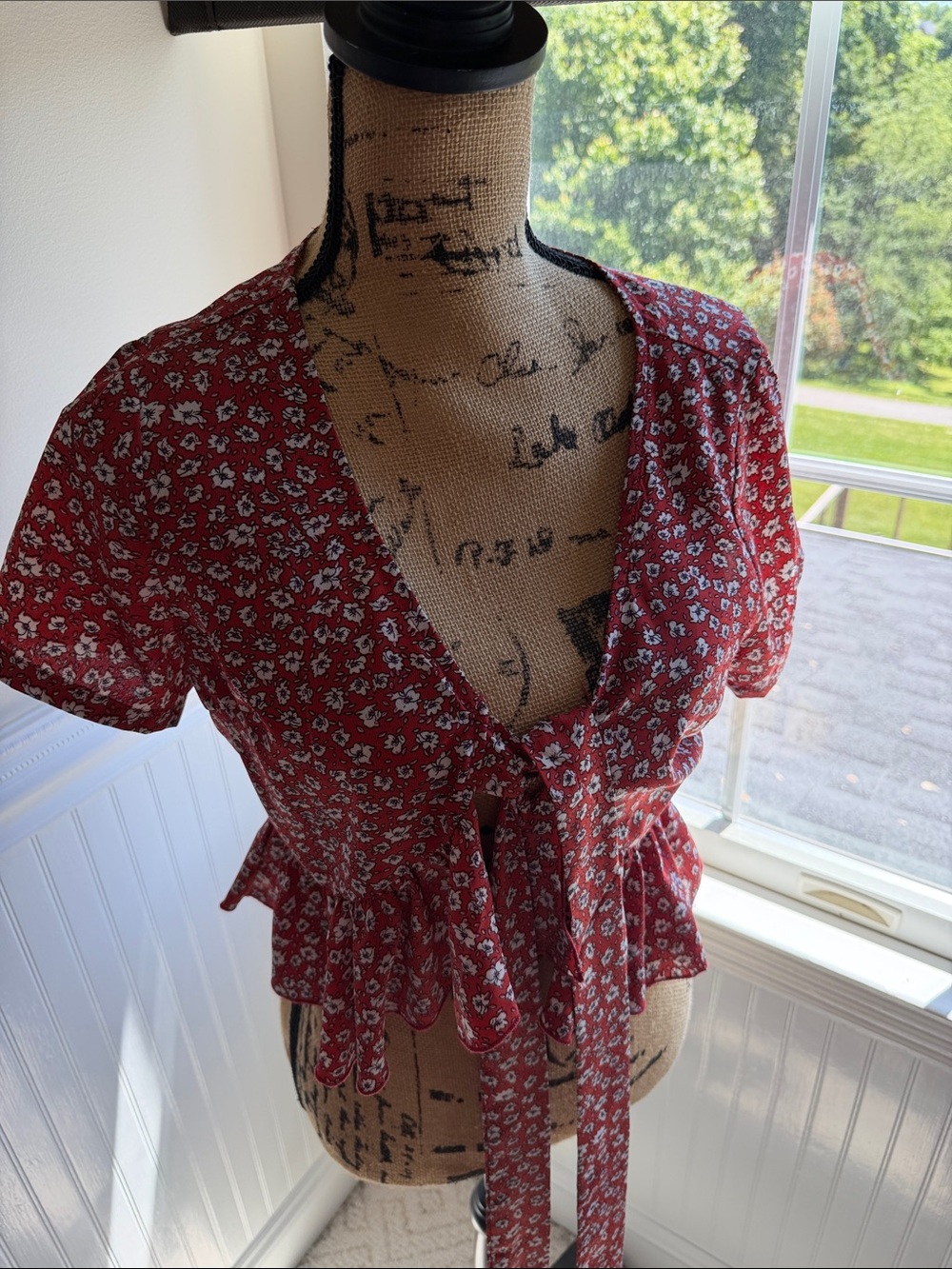 Juniors Wrap Blouse